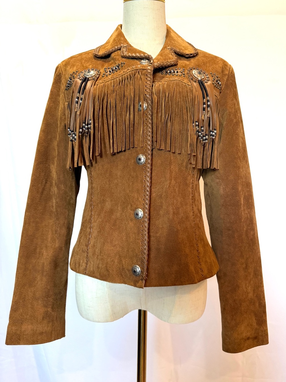 Scully Brown Suede Fringe Western Jacket - Women's